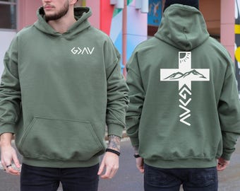 God Is Greater Than The Highs And Lows Hoodie, Christian Hoodie, Faith Sweatshirt, Jesus Shirt,Christian Gift For Him,Bible Jesus Lover Gift