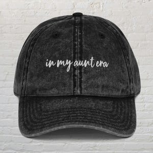 In My Aunt Era Hat,Aunt Vintage Embroidered Cap,Auntie Era Hat,Gift For Aunt, Pregnancy Reveal For Aunt,Auntie Gift,Aunt Hat,Gift For Sister