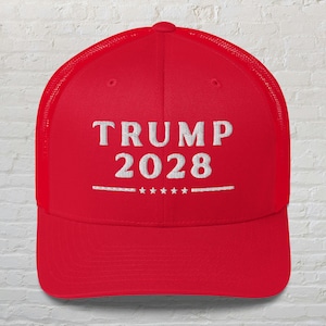 Trump 2028 Hat, Trump 2028 Embroidered Cap, MAGA Hat, Trump Gift, Republican Gift, Trump Again 2028, Support Trump Cap,Political Support Hat