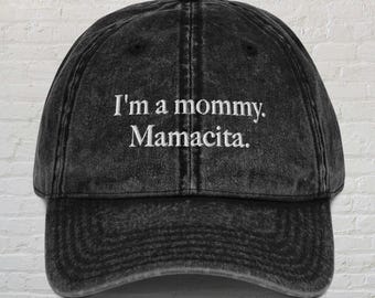 Boné bordado "Sou Mamãe Mamacita", Boné divertido "Sou Mamãe", Boné para Anúncio de Gravidez, Boné "Mamãe"