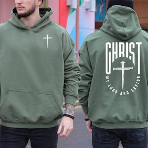 Men&#39;s Christian Hoodie, Bible Verse Hoodie, Christian Merch, Mens Christian Sweater, Jesus Hoodie, Christian Sweatshirt Gift, Jesus Apparel