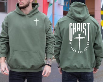 Herren Christlicher Hoodie, Bibel Vers Hoodie, Christian Merch, Herren Christlicher Pullover, Jesus Hoodie, Christliches Sweatshirt Geschenk, Jesus Bekleidung