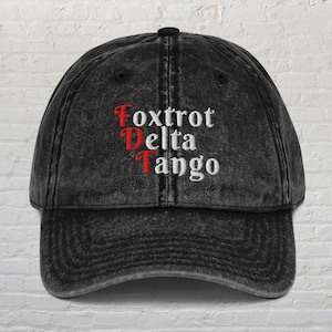 Foxtrot Delta Tango Hat, Anti Trump Hat, Subtle FDT Baseball Cap, I Didn&#39;t Vote For Him, Democrat Election Hat,Feminist Hat, Resistance Hat