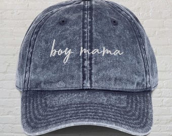 Boy Mama Hat, Boy Mom Hat, Mama Vintage Cap, Mother&#39;s Day Gift, Gift For Boy Mom, Mom Life Hat, Mama Cap, Mom To Be Gift, Gender Reveal Hat
