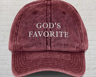God's Favorite Hat, Christian Hat, Child Of God Hat, Jesus HAt, Christian Gift, Religious Cap, Faith Based Gift, Bible Verse Hat