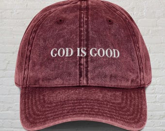 Gott ist guter christlicher Hut, christlicher Gott ist gute Kleidung, Anbetung loben Gott christlicher Hut, religiöser Gebetshut, Geschenk für Christen
