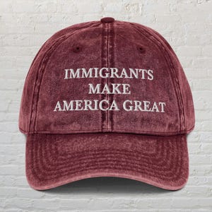 Immigrants Make America Great Hat, Anti Racism Hat, Social Activist Hat, Racial Equality Hat, Pro Immigrant Hat,Peace Hat,Viva La Resistance