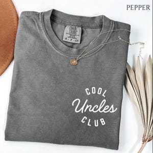 Comfort Colors Cool Uncles Club Shirt, Cool Uncle TShirt, Pregnancy Announcement Shirt For Uncle, Gift For UncleTo Be, New Uncle Shirt