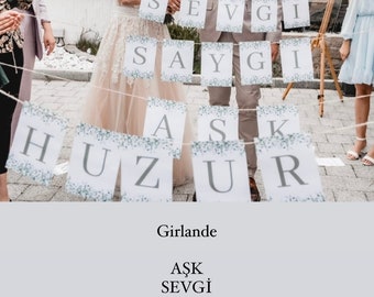 Girlande für Standesamt | Hochzeit | Nikah