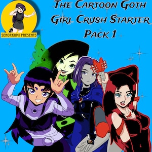 Cartoon Goth Girl Crush Starter Pack 1