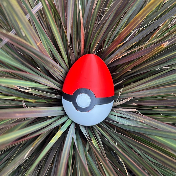 Easter egg hunt Pokemon Poke ball that hides a kinder egg inside perfect Easter gift for pokemon fans and perfect for easter egg hunts