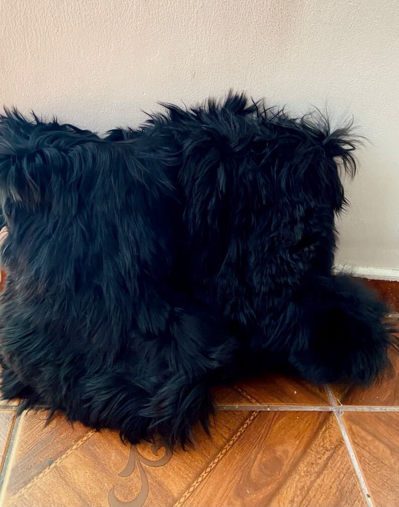Alpaca fur boots/slippers - Rubber sole alpaca boots from Peru - unisex boots - winter boots - fur boots - furry boots image 4