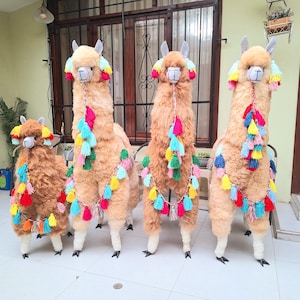 Big Alpaca fur toy - Handmade - Alpaca big stuffed Animal - large alpaca toy - giant stuffy alpaca - giant alpaca stuff animal