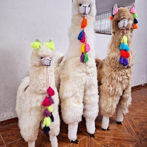 Big Alpaca fur toy - Handmade - Alpaca big stuffed Animal - large alpaca toy - giant stuffy alpaca - giant alpaca stuff animal