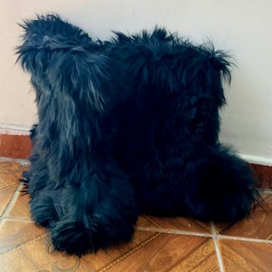Alpaca fur boots/slippers - Rubber sole alpaca boots from Peru - unisex boots - winter boots - fur boots - furry boots image 2