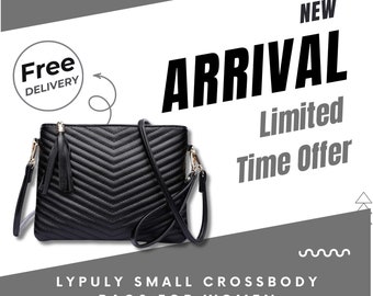 Small Crossbody Bags for Women, Trendy Vegan Leather Shoulder Purses, Clutch Wallet with Wristlet Strap, Leather shoulder Bag, Crossbody Bag