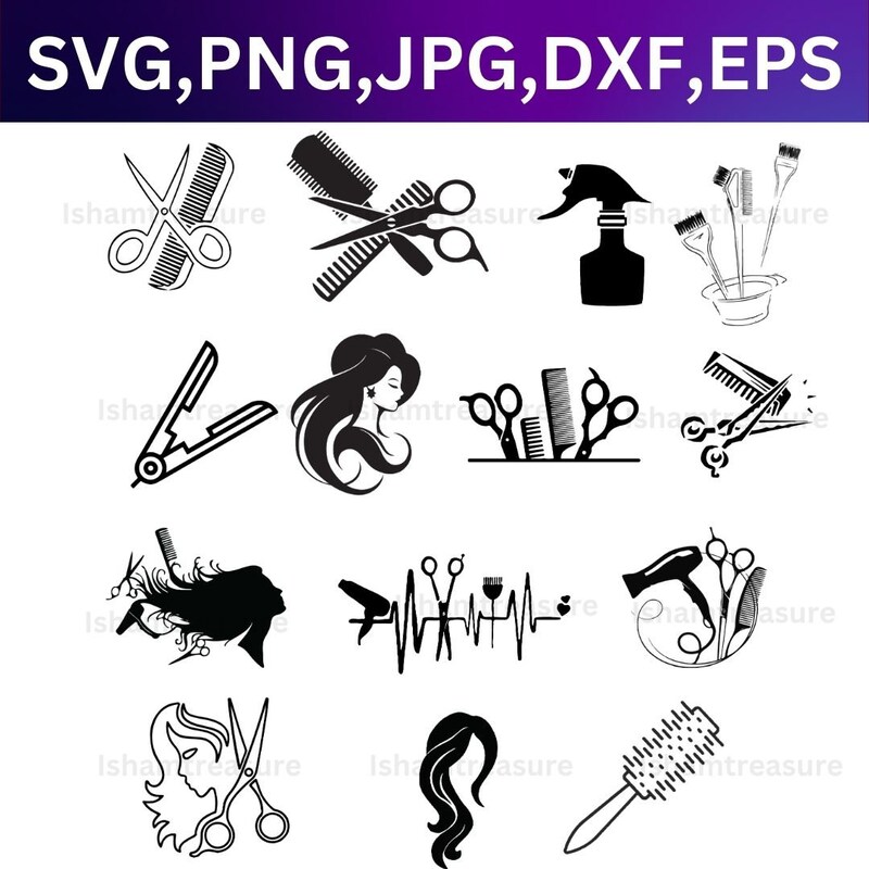 Hairdresser Stencil - Etsy