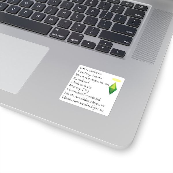 Sims Cheats Sticker Cheat Cheatguide Stickers Decorate Laptop Sims4 Cute Funny Handy Gift Lover Romantic Friendship Simlish Gamer Fan