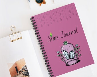 Plumbob Sims Journal Matte Sims4 Notebook Crystal Cute Funny Personal Gift Lover Gamer Fan Legacy Challenges
