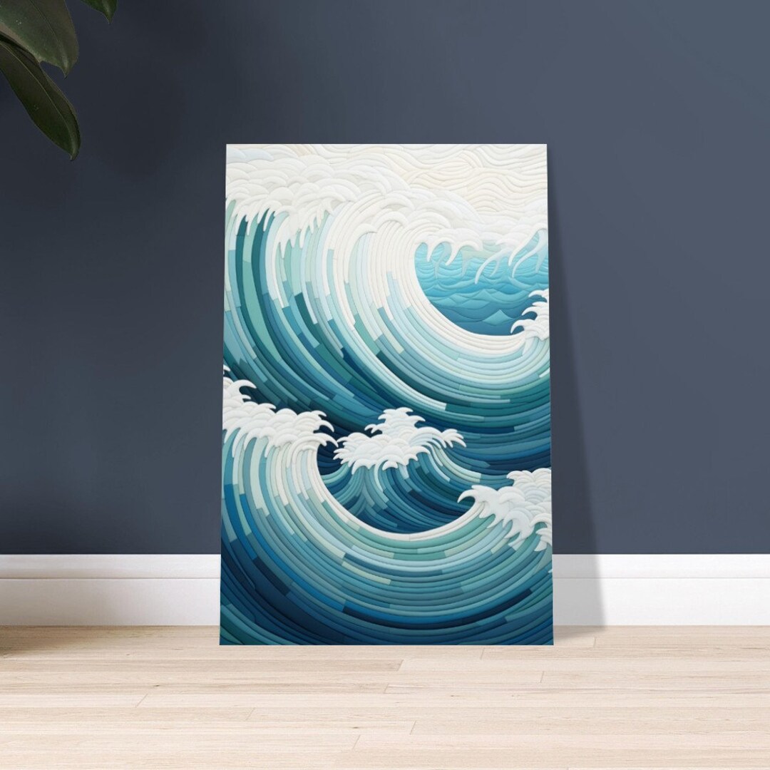 Ocean Waves Poster Made With Premium Matte Paper - Etsy