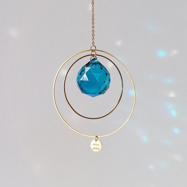 Suncatcher - attrape-soleil signe astrologique VERSEAU