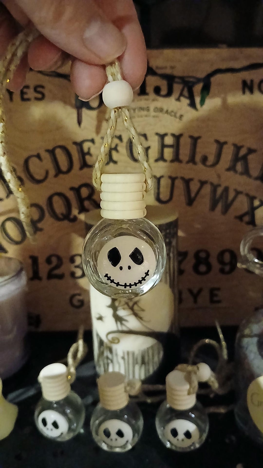 Car Diffuser Skeleton Jar/pumpkin King Inspired/car Air Freshener ...
