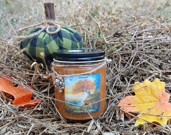 Mabon Candle/Autumn Equinox Soy Candle/Mabon Blessing/Second Harvest