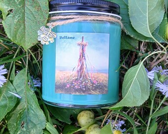 Beltane Candle/Soy Candle/Beltane Blessing/Made in the FLX