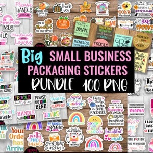 100 Retro thermal label design bundle, For all Seasons, printable packaging sticker, thermal sticker, big pack, thank you sticker png jpg