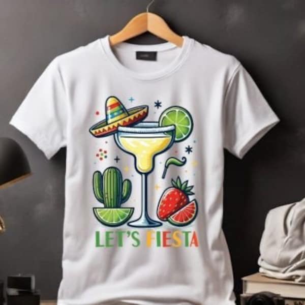 Let's Fiesta PNG, Cinco de Mayo Svg, Mexican Svg, Fiesta PNG, Cinco de Mayo Png, Fiesta Squad Svg, Sombrero Svg, Cinco de Mayo Shirt Design