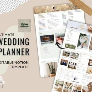 Digital Wedding Planner Ultimate Wedding Planner, Template Wedding Planner , Digital Planner Wedding Digital Download, Editable Template