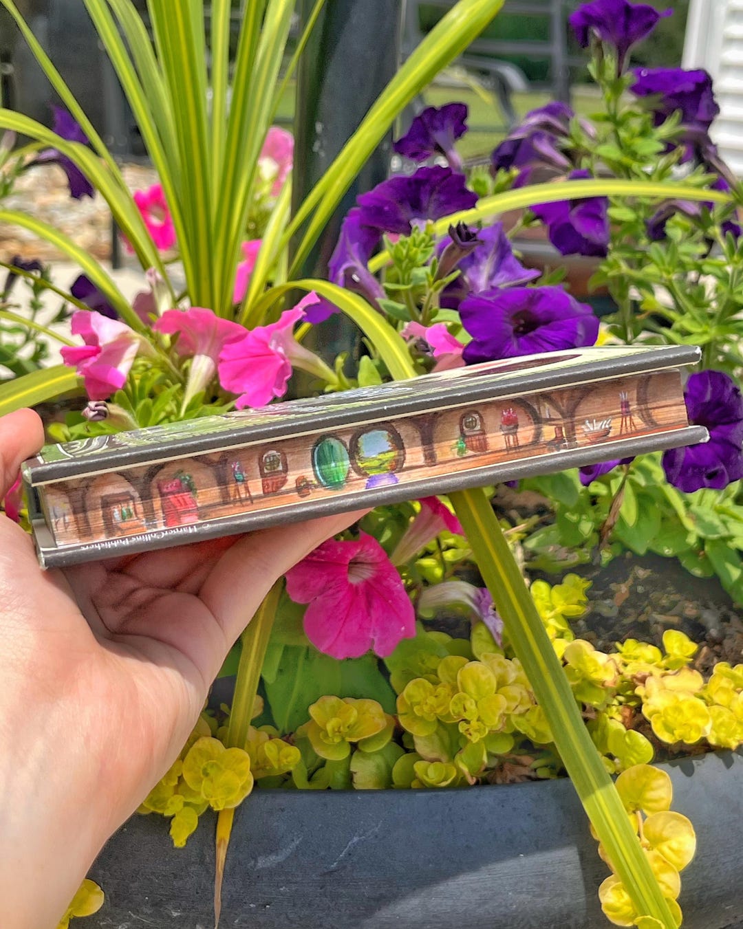 The Hobbit Fore-edge Book Painting the Shire Frodo Baggins Gandalf Hand ...