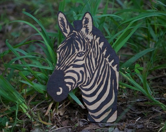 Cutout Zebra Wood Burning