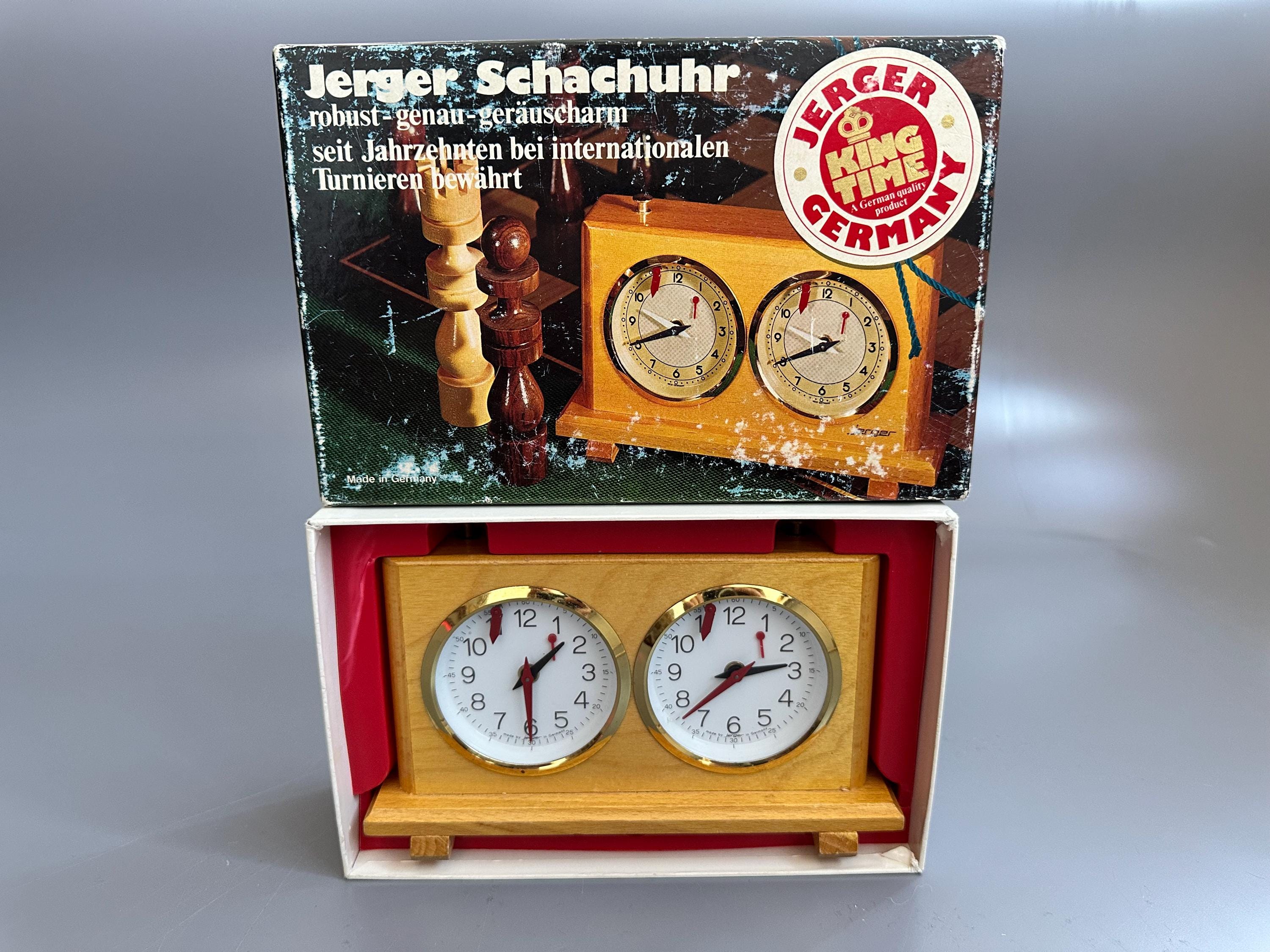 Jerger King Time Chess Clock　(手合い時計) Jerger Schachuhr Chess Clock, excellent condition, with