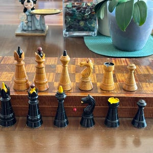 Cannons chess set ussr Grandmaster chess Luxury chess set wood Chess handmade Chessboard Russian chess set Antique chess set Chess Gifts