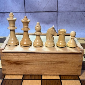 Germany Vintage chess set in original box 70s vintage in very good condition. Great gift for mens, chess lovers and collectors!