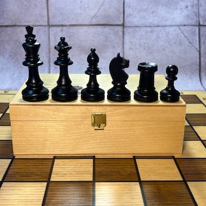 Vintage Germany chess set 70s vintage in good condition. Great gift for mens, chess lovers and collectors!