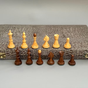 Handmade Germany chess set 50s vintage in good condition. Great gift for mens, chess lovers and collectors! Vintage Germany chess set Wood