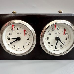 German Mechanical Chess Clock, Vintage Bakelite Chess Timer, Old Tournament Chess Clock 60s vintage Chess timer Germany chess clock BHB Gift