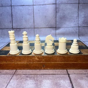 Rare chess set. Chess USSR. Carbolite chess set. Vintage chess. Russian chess