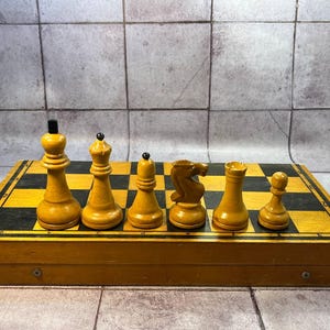 Juego de ajedrez soviético "Gran Maestro" de los años 70. Torneo de ajedrez de la URSS con pesas