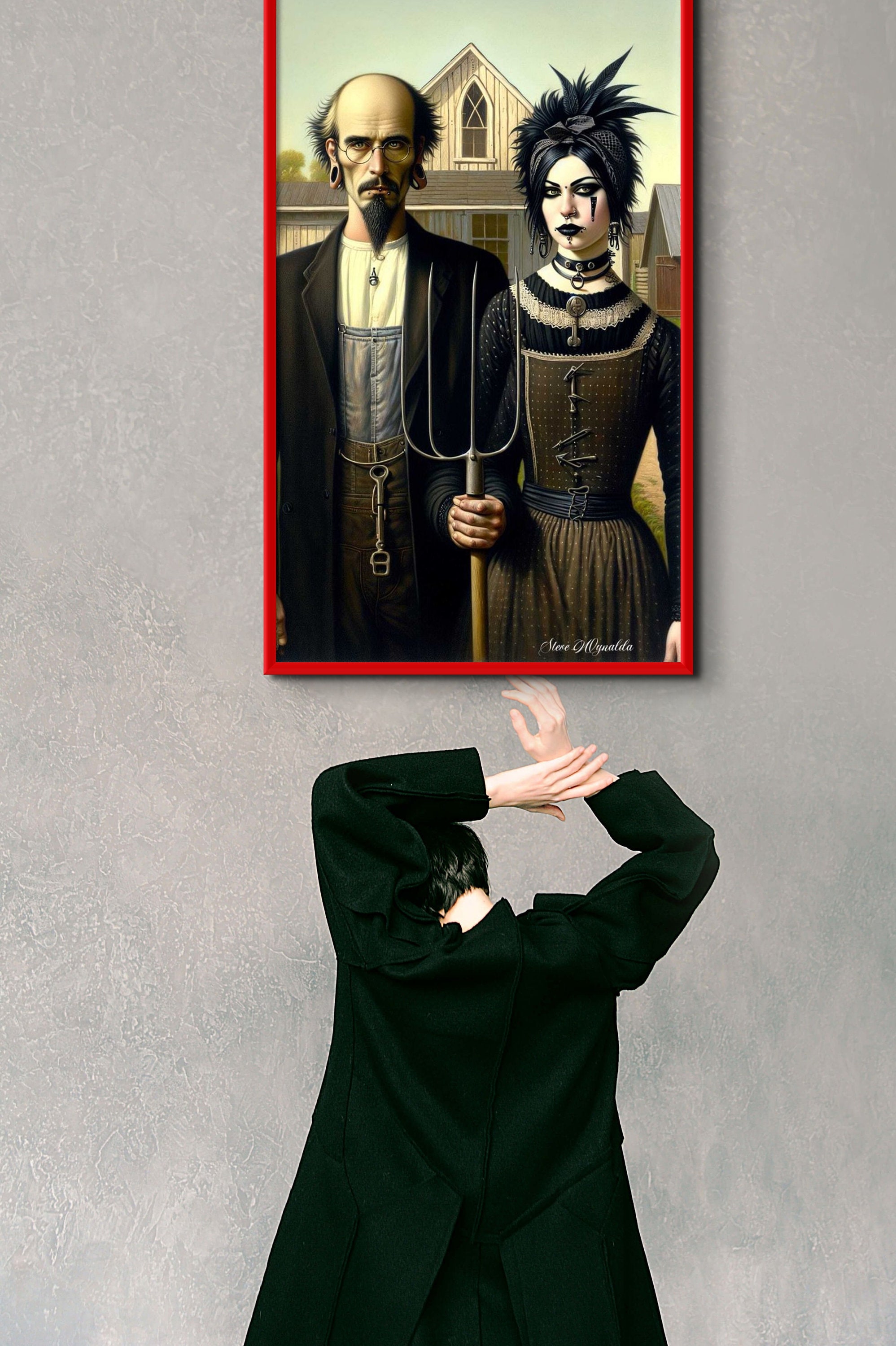 American Goth Parody Art Print (digital Download) - Etsy