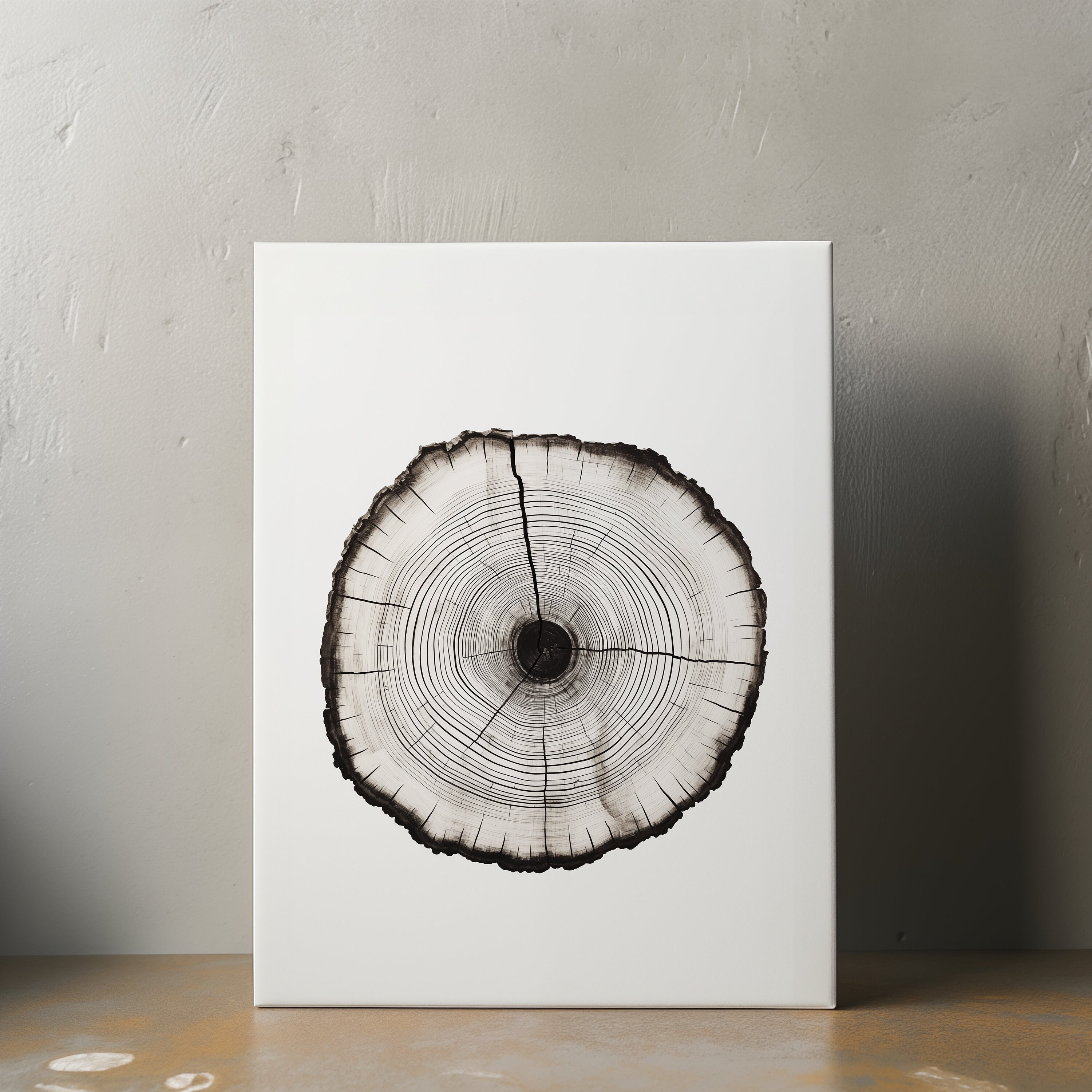 Tree Ring Print, Ink Stamp, Wood, Art Print, Nature Wall Art, Art for ...