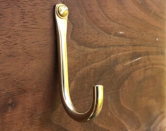 Hand Forged Solid Bronze Utility Hook/Decorative Hook