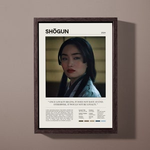 Shogun 2024 TV Show Poster | Toda Mariko | Vintage Minimalist Art | TV Series Quote | Custom Poster | Digital Download & Print Options