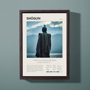 Shogun 2024 TV Show Poster | Yoshii Toranaga | Vintage Minimalist Art | TV Series Quote | Custom Poster | Digital Download & Print Options