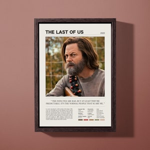 The Last of Us Poster | Nick Offerman | Pedro Pascal | Bella Ramsey | HBO Series | TLOU Bill | Wall Art Print | Digital Download & Print