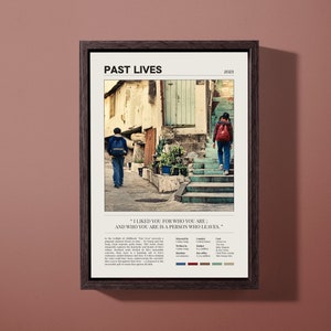 Poster Past Lives 2023 / Na Young e Hae Sung / Arte minimalista vintage / Citazione di film / Poster personalizzato / Opzioni di download e stampa digitale