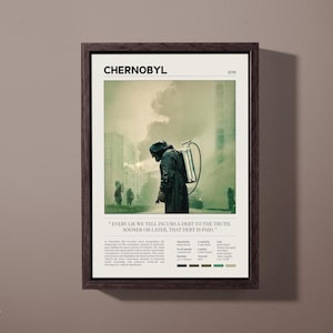 Tschernobyl (2019) Poster | Jared Harris | Craig Mazin | HBO-Serie | UDSSR | Geschenkidee | Minimalistische Fernsehkunst | Digitaler Download & Druckoptionen