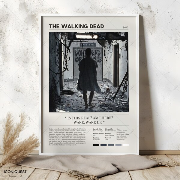 The Walking Dead | TV Show Poster | Days Gone Bye | Rick Grimes | Andrew Lincoln | TWD Minimalist | Digital Download & Print Options